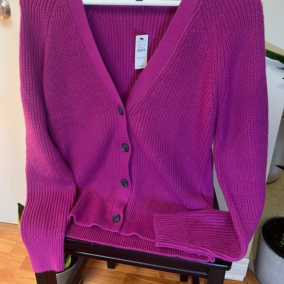 NWT Talbots Cardigan Violet. Various sizes available. - Picture 3 of 12